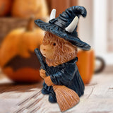 Maxbell Animal Statue Unique Table Decor Halloween Decor for Indoor Living Room Home 8cmx6cmx10cm Highlanding Cattle
