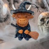 Maxbell Animal Statue Unique Table Decor Halloween Decor for Indoor Living Room Home 8cmx6cmx10cm Highlanding Cattle