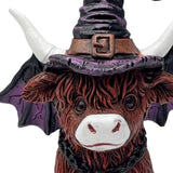 Maxbell Animal Statue Unique Table Decor Halloween Decor for Indoor Living Room Home 9cmx7.5cmx10cm Highlanding Cattle