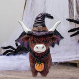 Maxbell Animal Statue Unique Table Decor Halloween Decor for Indoor Living Room Home 9cmx7.5cmx10cm Highlanding Cattle