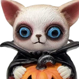 Maxbell Animal Statue Unique Table Decor Halloween Decor for Indoor Living Room Home 7cmx6cmx10cm Cat