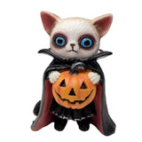 Maxbell Animal Statue Unique Table Decor Halloween Decor for Indoor Living Room Home 7cmx6cmx10cm Cat