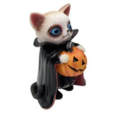 Maxbell Animal Statue Unique Table Decor Halloween Decor for Indoor Living Room Home 7cmx6cmx10cm Cat