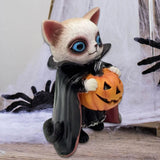 Maxbell Animal Statue Unique Table Decor Halloween Decor for Indoor Living Room Home 7cmx6cmx10cm Cat