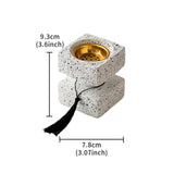 Maxbell Incense Cone Burner Portable Collection Incense Holder for SPA Bedroom Hotel S White