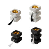Maxbell Incense Cone Burner Portable Collection Incense Holder for SPA Bedroom Hotel S White