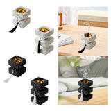 Maxbell Incense Cone Burner Portable Collection Incense Holder for SPA Bedroom Hotel S White