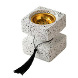 Maxbell Incense Cone Burner Portable Collection Incense Holder for SPA Bedroom Hotel S White