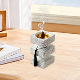Maxbell Incense Cone Burner Portable Collection Incense Holder for SPA Bedroom Hotel L White