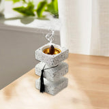 Maxbell Incense Cone Burner Portable Collection Incense Holder for SPA Bedroom Hotel L White