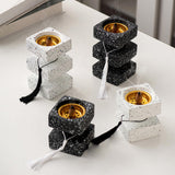 Maxbell Incense Cone Burner Portable Collection Incense Holder for SPA Bedroom Hotel S Black