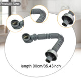 Maxbell Flexible Tub Drain Anti Odor U Shape Drainage Pipe for Sink Restroom Kitchen
