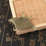 Maxbell Brass Devil Fish Ornament Gifts Copper Fish Statue for Dorm Cafe Bedroom