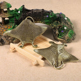 Maxbell Brass Devil Fish Ornament Gifts Copper Fish Statue for Dorm Cafe Bedroom