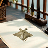 Maxbell Brass Devil Fish Ornament Gifts Copper Fish Statue for Dorm Cafe Bedroom