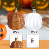 Maxbell 12x Pumpkin Hanging Ornaments Party Supplies for Holiday Home Indoor Outdoor