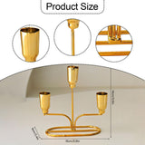 Maxbell Metal Candle Holder Candle Stick Holder for Festival Anniversary Living Room Gold