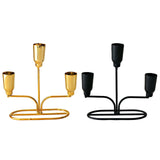 Maxbell Metal Candle Holder Candle Stick Holder for Festival Anniversary Living Room Gold