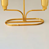Maxbell Metal Candle Holder Candle Stick Holder for Festival Anniversary Living Room Gold