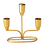 Maxbell Metal Candle Holder Candle Stick Holder for Festival Anniversary Living Room Gold