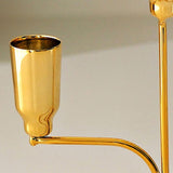 Maxbell Metal Candle Holder Candle Stick Holder for Festival Anniversary Living Room Gold