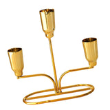 Maxbell Metal Candle Holder Candle Stick Holder for Festival Anniversary Living Room Gold