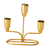 Maxbell Metal Candle Holder Candle Stick Holder for Festival Anniversary Living Room Gold