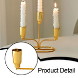 Maxbell Metal Candle Holder Candle Stick Holder for Festival Anniversary Living Room Gold