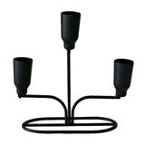 Maxbell Metal Candle Holder Candle Stick Holder for Festival Anniversary Living Room Black