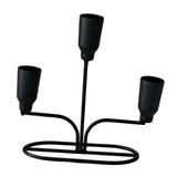 Maxbell Metal Candle Holder Candle Stick Holder for Festival Anniversary Living Room Black