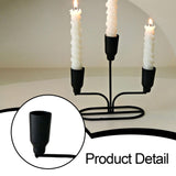 Maxbell Metal Candle Holder Candle Stick Holder for Festival Anniversary Living Room Black