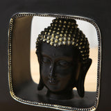 Maxbell Buddha Head Statue Resin Buddhist Sculpture for Living Room Table Decoration