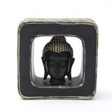 Maxbell Buddha Head Statue Resin Buddhist Sculpture for Living Room Table Decoration