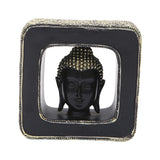 Maxbell Buddha Head Statue Resin Buddhist Sculpture for Living Room Table Decoration