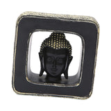 Maxbell Buddha Head Statue Resin Buddhist Sculpture for Living Room Table Decoration