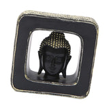 Maxbell Buddha Head Statue Resin Buddhist Sculpture for Living Room Table Decoration
