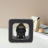 Maxbell Buddha Head Statue Resin Buddhist Sculpture for Living Room Table Decoration