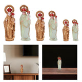 Maxbell Western Character Figurine Religious Sculpture for Desk Office Bedside Table 15cm Golden