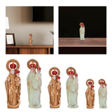 Maxbell Western Character Figurine Religious Sculpture for Desk Office Bedside Table 15cm Golden