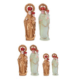 Maxbell Western Character Figurine Religious Sculpture for Desk Office Bedside Table 15cm Golden