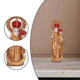 Maxbell Western Character Figurine Religious Sculpture for Desk Office Bedside Table 15cm Golden