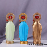 Maxbell Western Character Figurine Religious Sculpture for Desk Office Bedside Table 15cm Luminous