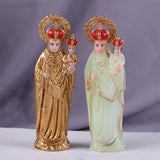 Maxbell Western Character Figurine Religious Sculpture for Desk Office Bedside Table 15cm Luminous