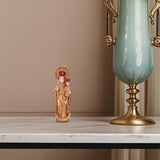 Maxbell Western Character Figurine Religious Sculpture for Desk Office Bedside Table 10cm Golden