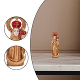 Maxbell Western Character Figurine Religious Sculpture for Desk Office Bedside Table 6.5cm Golden