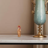 Maxbell Western Character Figurine Religious Sculpture for Desk Office Bedside Table 6.5cm Golden