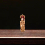 Maxbell Western Character Figurine Religious Sculpture for Desk Office Bedside Table 6.5cm Golden