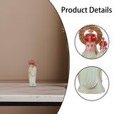 Maxbell Western Character Figurine Religious Sculpture for Desk Office Bedside Table 6.5cm Luminous