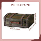 Maxbell Treasure Chest Wooden Home Decor Collection Handcrafted Table Decorative Box Green