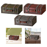Maxbell Treasure Chest Wooden Home Decor Collection Handcrafted Table Decorative Box Green